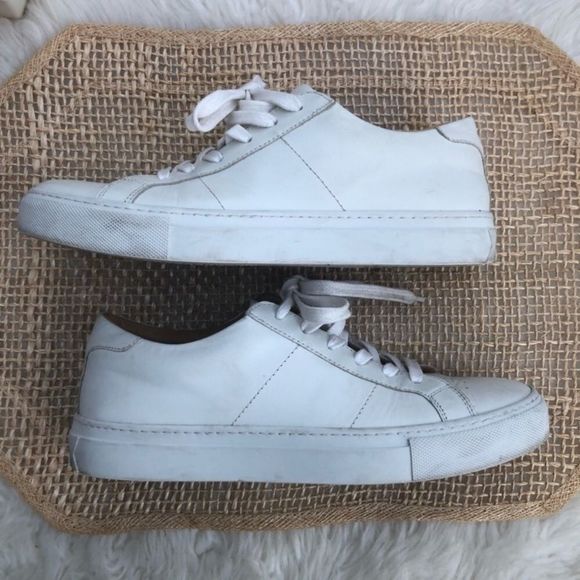 GREATS The Royale Blanco White Leather Sneakers - Picture 4 of 16